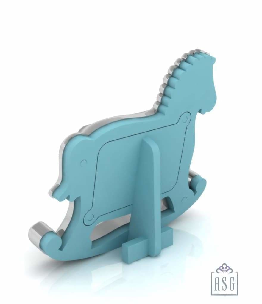 Silver Plated Photo Frame for Baby and Kids - Rocking Horse
