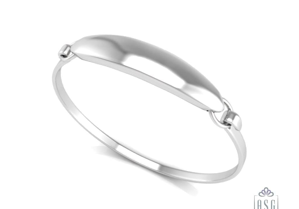 Sterling Silver ID Baby Bracelet Kada