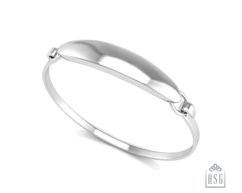 Sterling Silver ID Baby Bracelet Kada