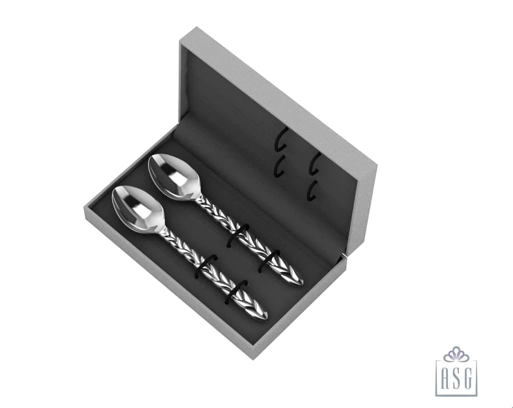 Sterling Silver Tea Spoon Set - The Interlace Collection