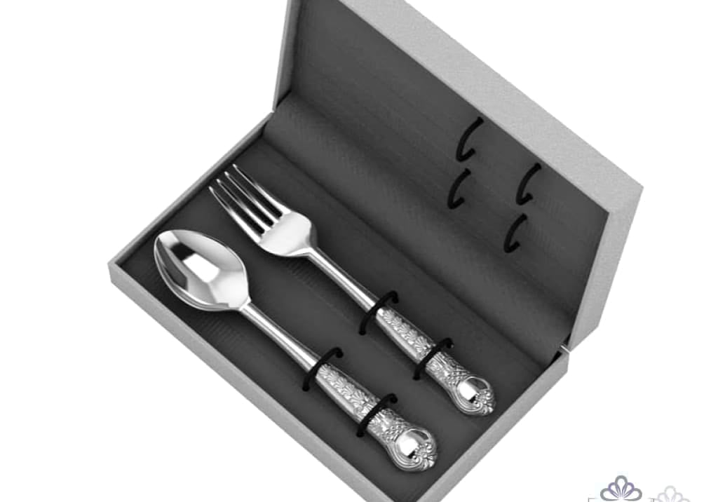 Sterling Silver Dinner Spoon & Fork Set - The Italianate Collection