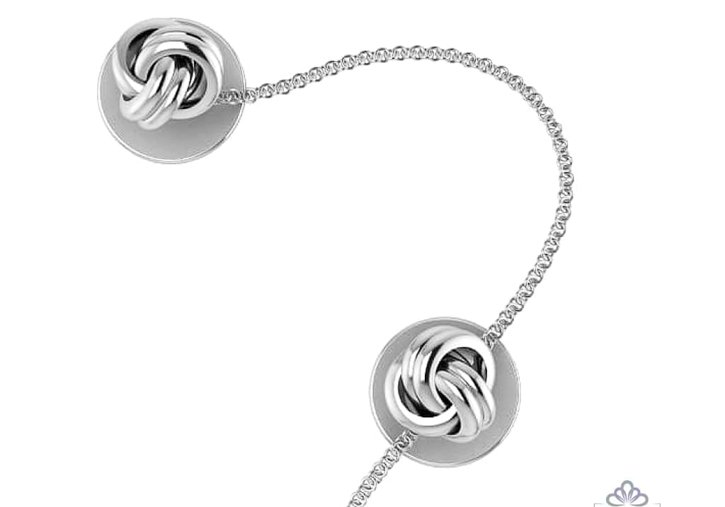 Sterling Silver Kurta Buttons for Men - Knots