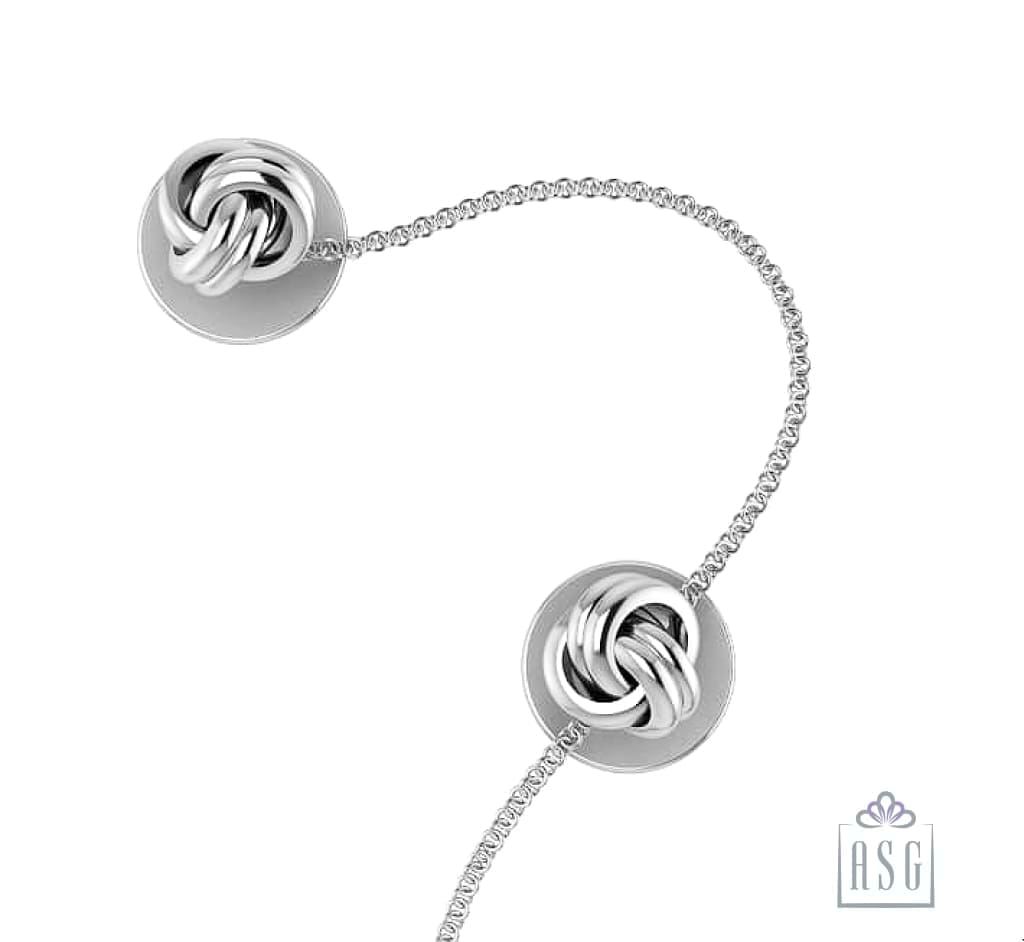 Sterling Silver Kurta Buttons for Men - Knots