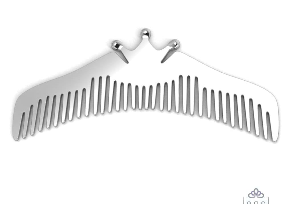 Sterling Silver Comb for Baby, Kids and Mom - Majestic