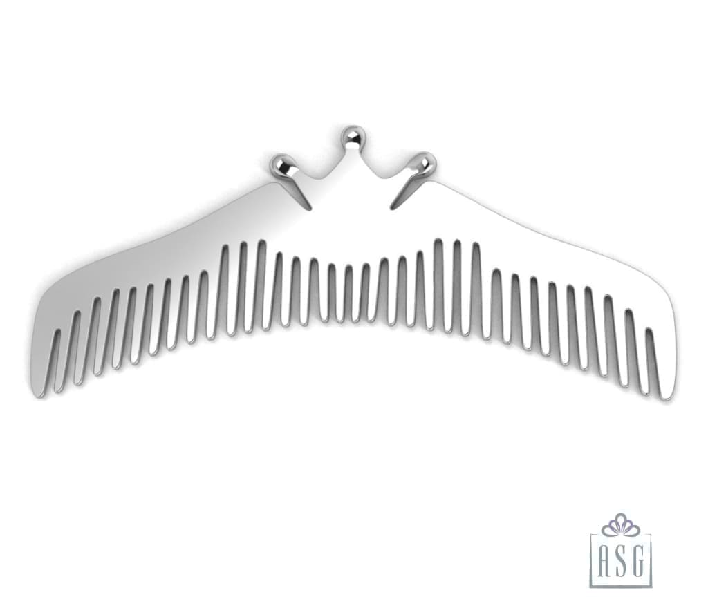 Sterling Silver Comb for Baby, Kids and Mom - Majestic
