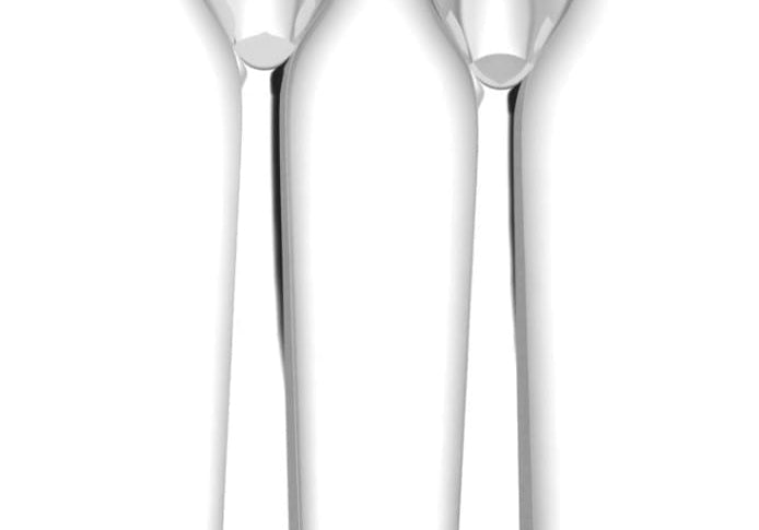 Sterling Silver Baby Spoon & Fork Set - Majestic Crown
