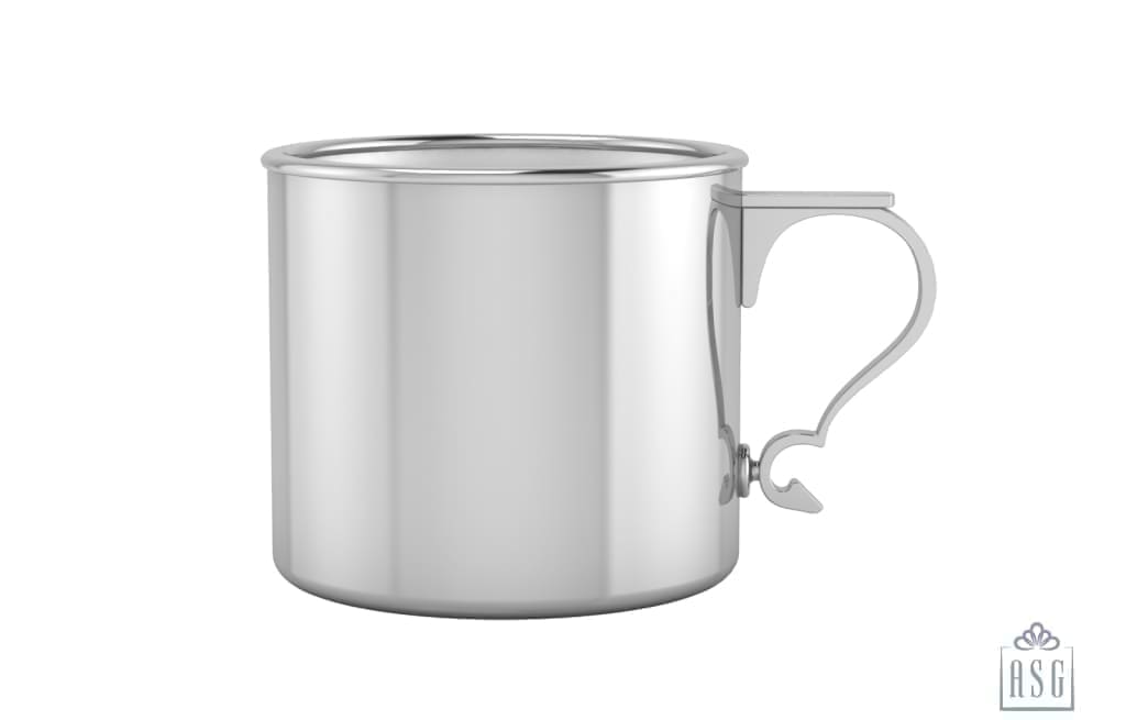 Sterling Silver Baby Cup - Modern Handle