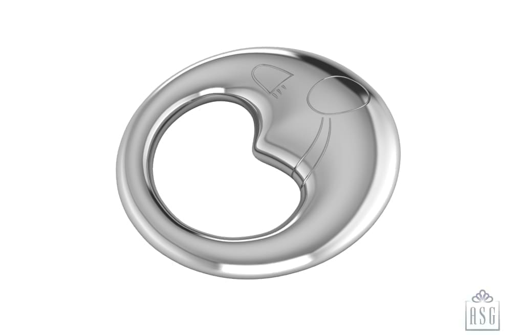 Sterling Silver Moon Baby Rattle