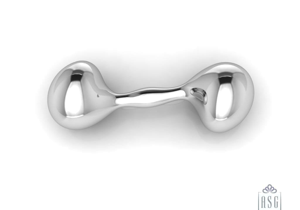 Sterling Silver New Generation Dumbbell Rattle