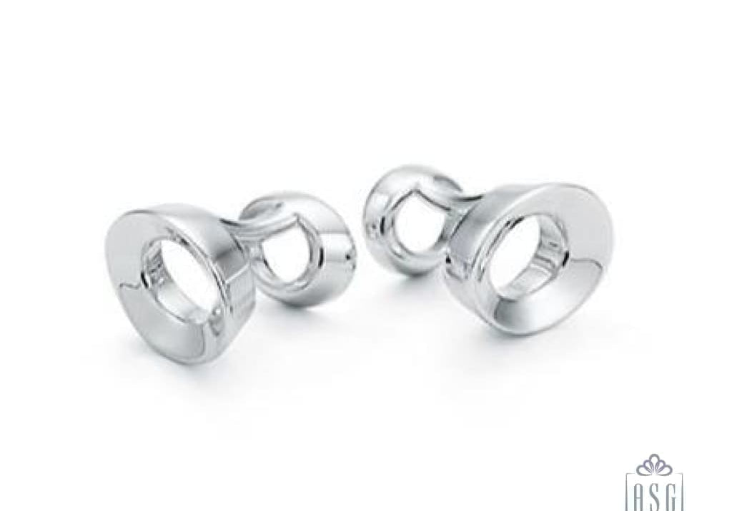 Sterling Silver Cufflinks - Doughnuts