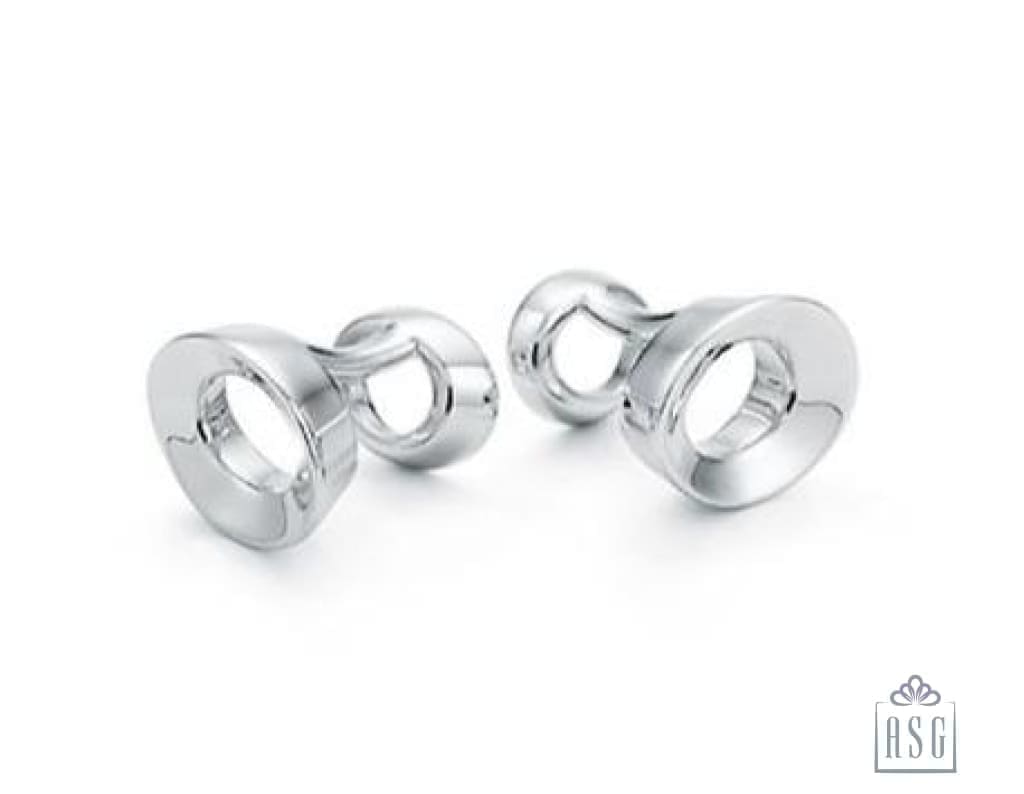 Sterling Silver Cufflinks - Doughnuts