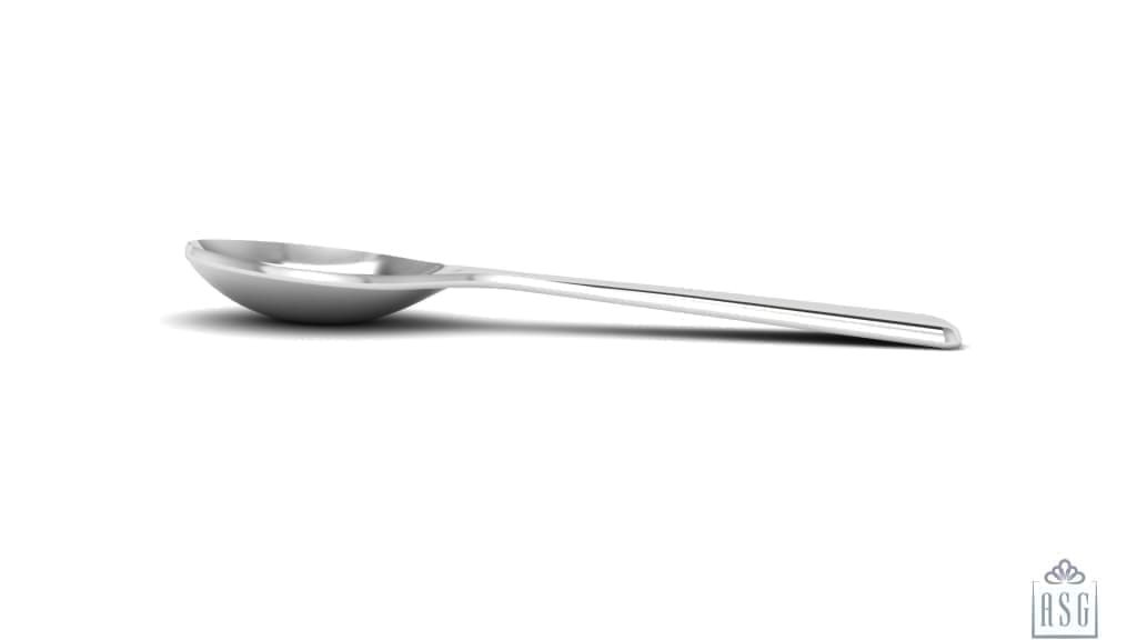 Sterling Silver Spoon for Baby and Child - Plain feeding