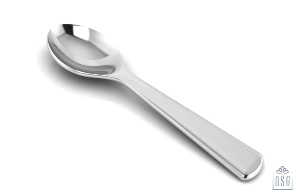 Sterling Silver Spoon for Baby and Child - Plain feeding