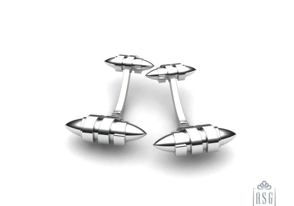 Sterling Silver Scroll Cufflinks