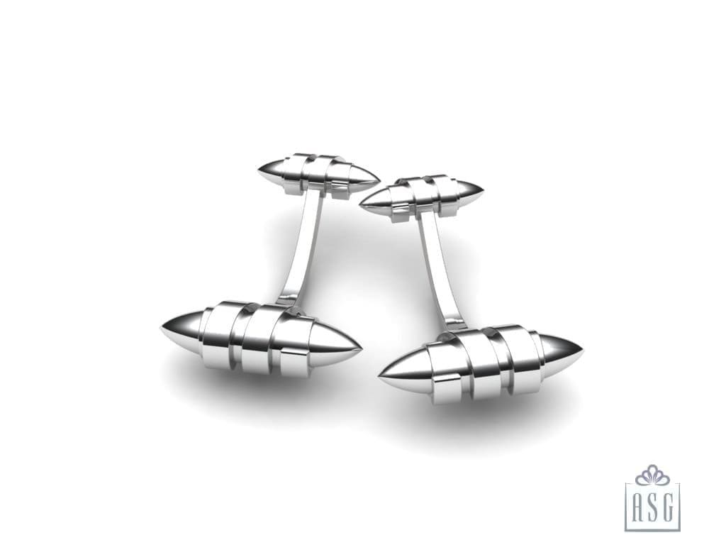 Sterling Silver Scroll Cufflinks