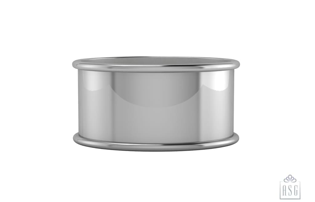 Sterling Silver Plain Oval Napkin Ring