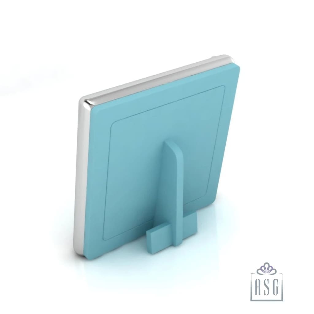 Silver Plated Photo Frame for Baby and Kids - Square with Bunny