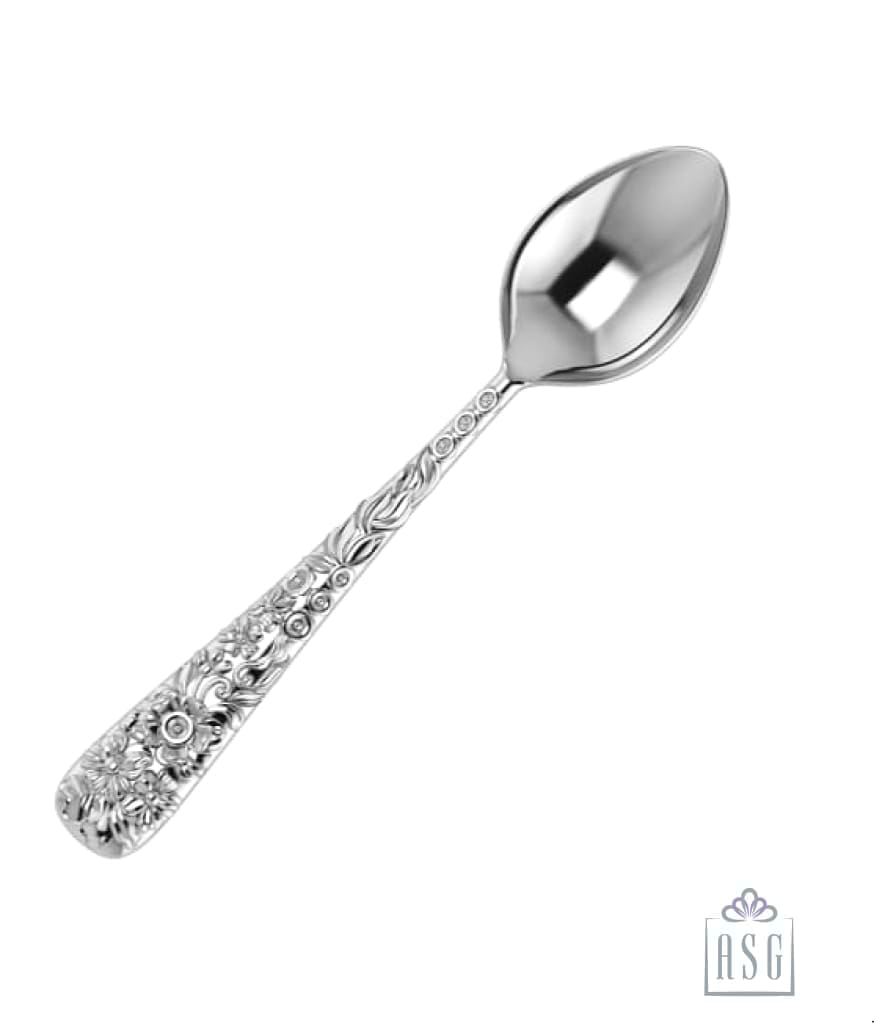 Sterling Silver Dinner Spoon & Fork Set - The Rosa Collection