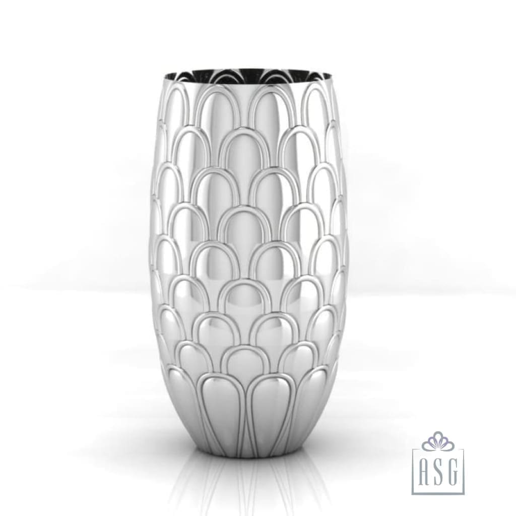 Sterling Silver Glass - Scallops