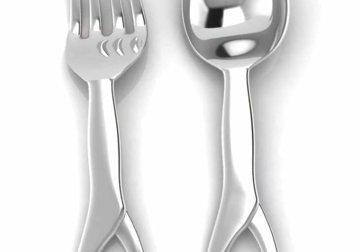 Sterling Silver Baby Spoon & Fork Set - Sophie