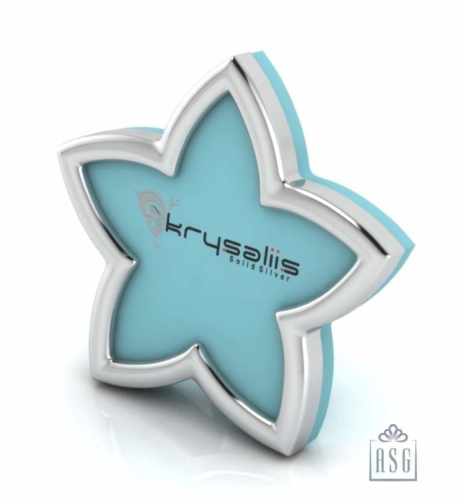 Sterling Silver Star Photo Frame for Baby and Kids