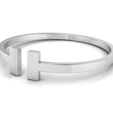 Sterling Silver Baby Cuff Kada 'T' design