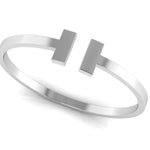 Sterling Silver Baby Cuff Kada 'T' design