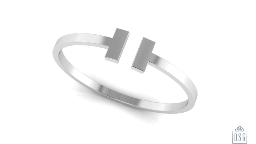 Sterling Silver Baby Cuff Kada 'T' design