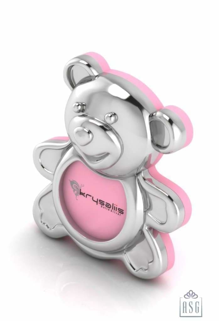Silver Plated Teddy Photo Frame for Baby and Kids