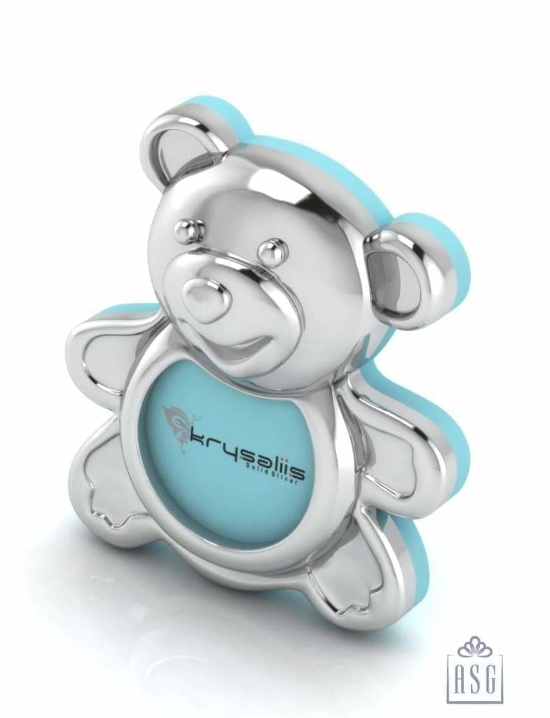 Silver Plated Teddy Photo Frame for Baby and Kids