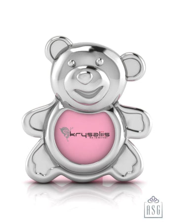Silver Plated Teddy Photo Frame for Baby and Kids