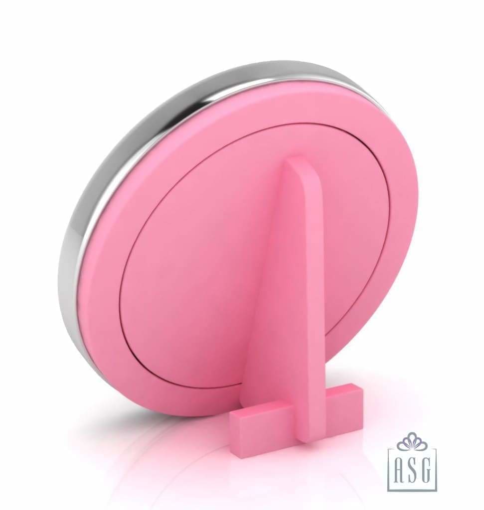 Silver Plated Photo Frame for Baby and Kids - Round with Teddy