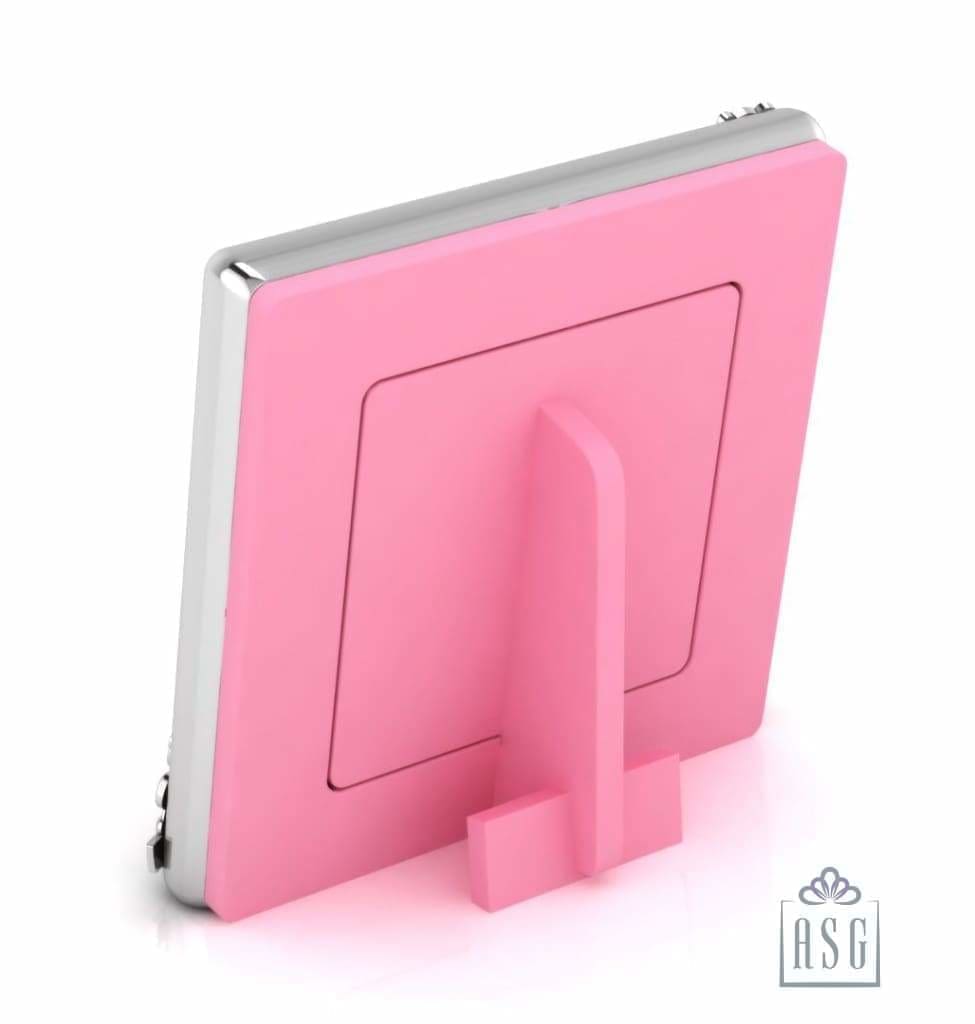 Silver Plated Photo Frame for Baby and Kids - Square with Teddy