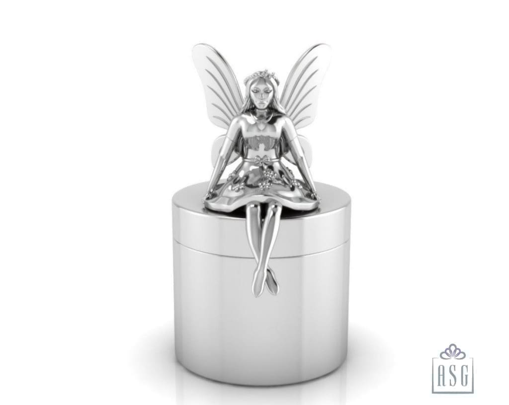 Sterling Silver Tooth Fairy Keepsake Baby Box