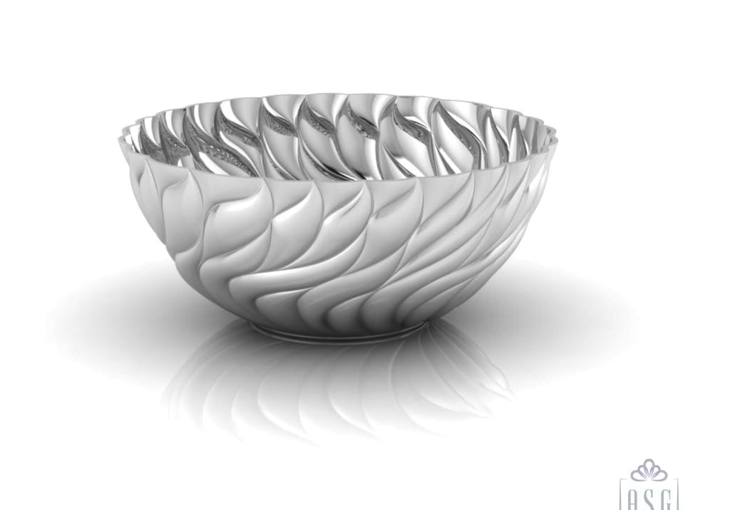 Sterling Silver Bowl - Winds of Time