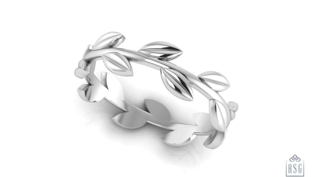 Sterling Silver Wreath Baby Bangle