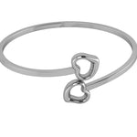 Sterling Silver Baby Bracelet - Flexible Heart